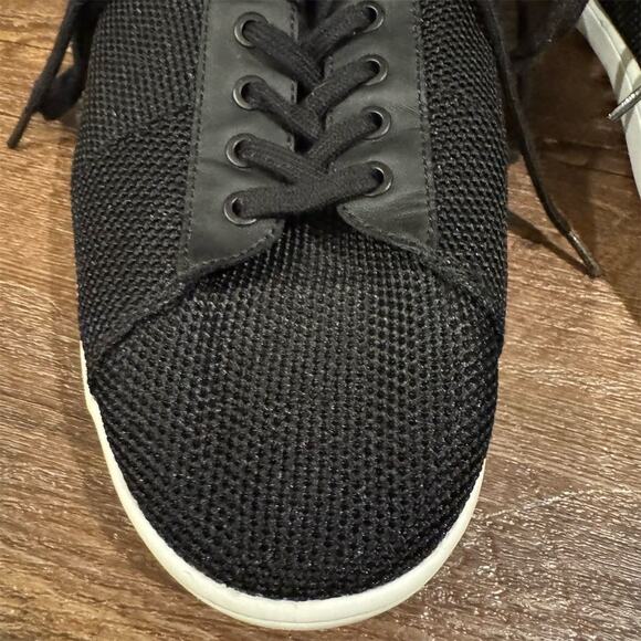 Zara Men's Black Knit Sneakers EU 44 US 10.5 Lace-Up Casual Minimalist Capsule - Picture 5 of 9
